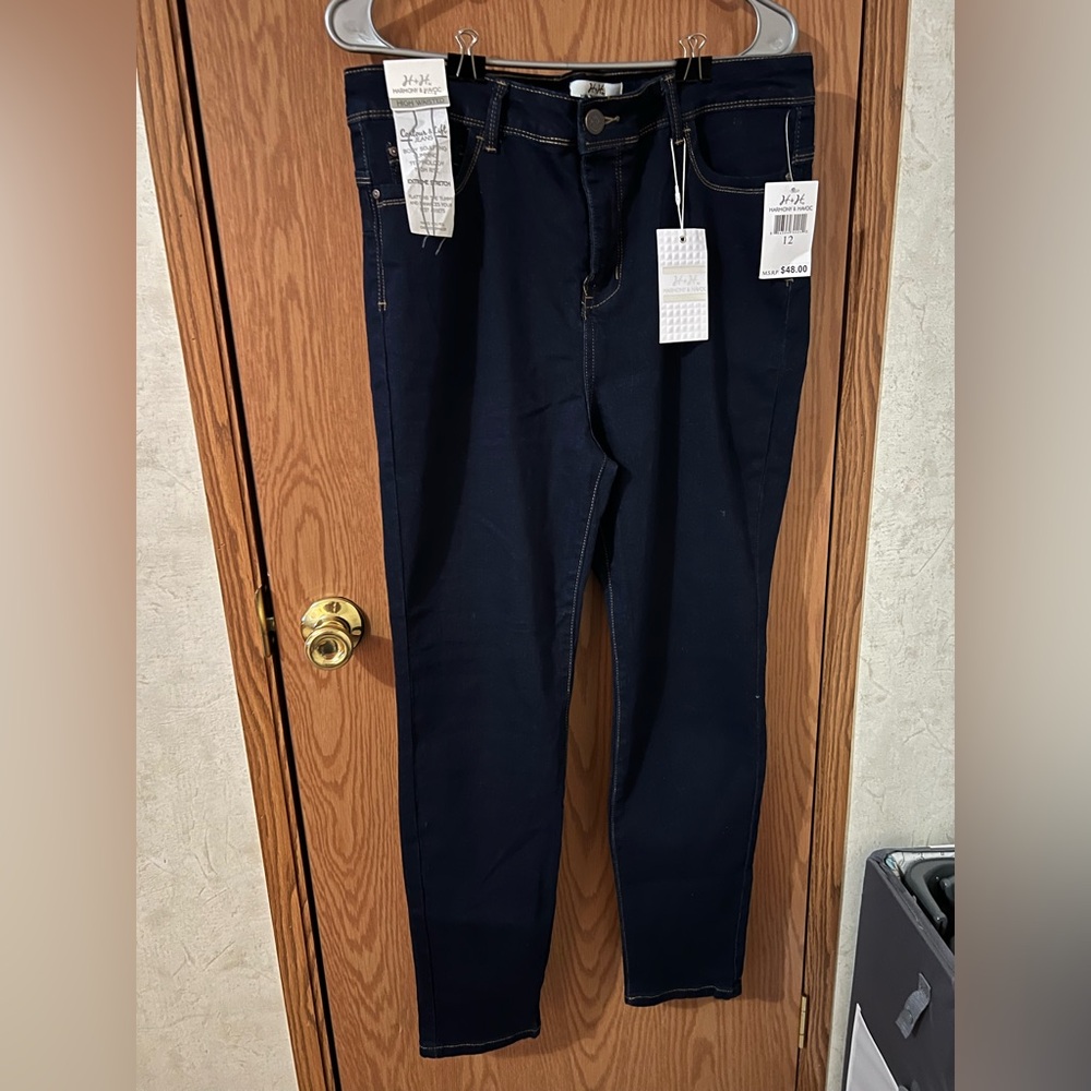 Women's High Rise Jeans - Dark Blue